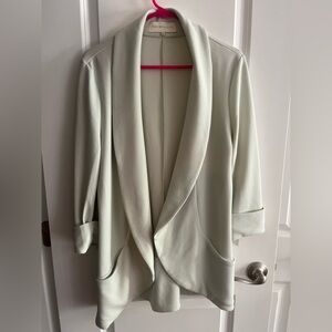 NWT Frenchmauve Melanie Knit Tunic Blazer xl light mint color almost white